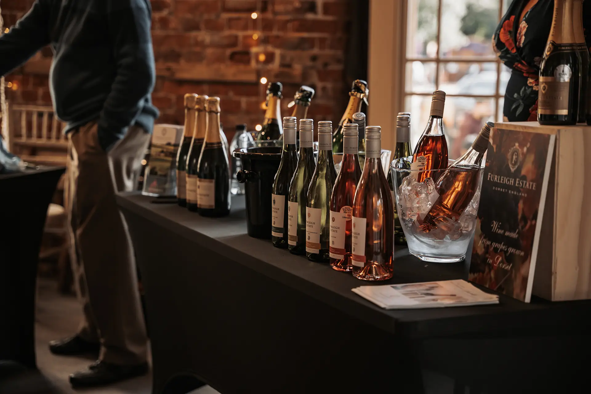 selection of wines on a table